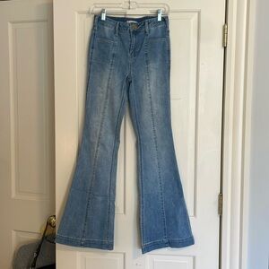 Altar’d State light blue flare jeans, low waisted (size: 25)